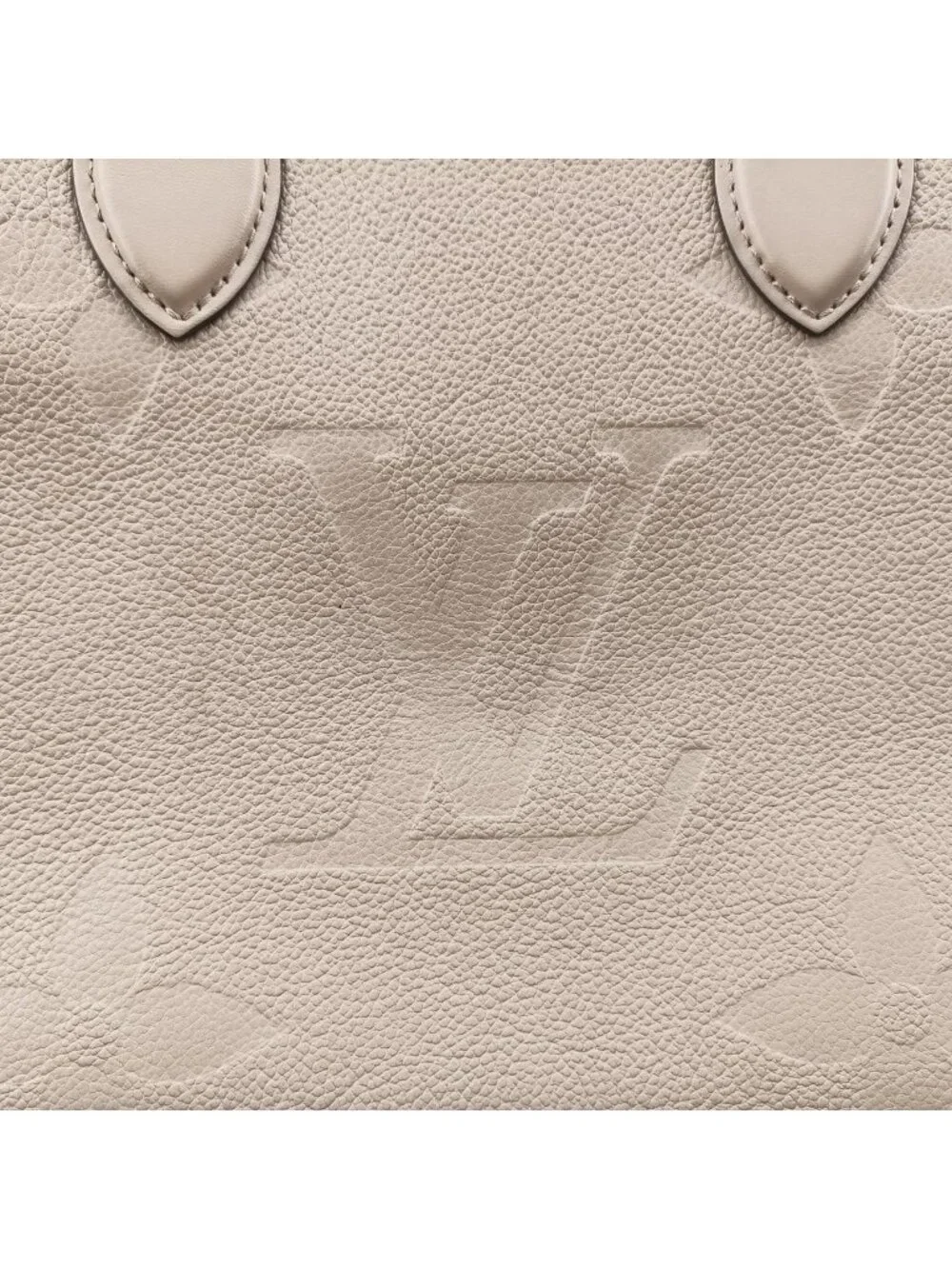 Louis Vuitton On The Go MM Beige Monogram Empreinte Tote